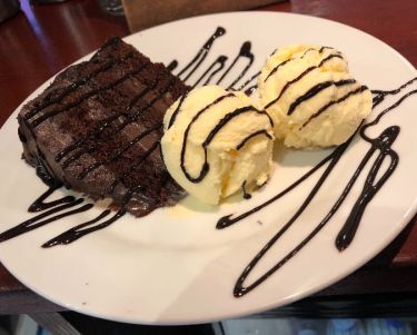 #chocolate cake #vanillaicecream